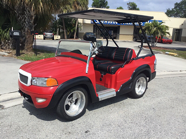 Club Car Custom Body golf cart maintenance, port charlotte golf cart service, battery service