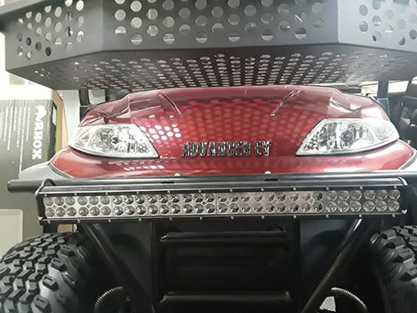 Front LED Bar golf cart maintenance, port charlotte golf cart service, battery service